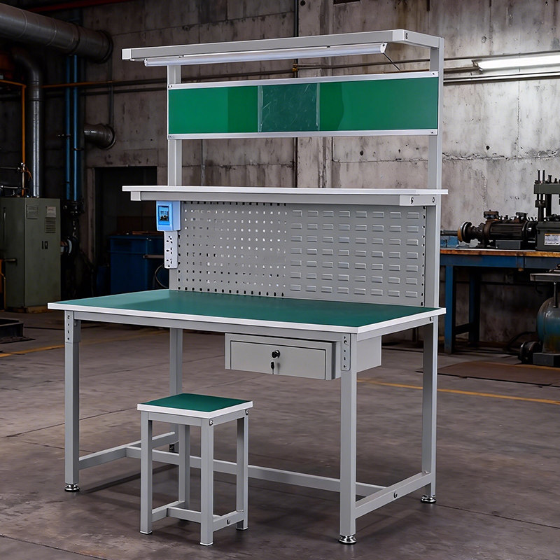 Electronics Repair Bench - Односторонний антистатический верстак с подсветкой, стол
